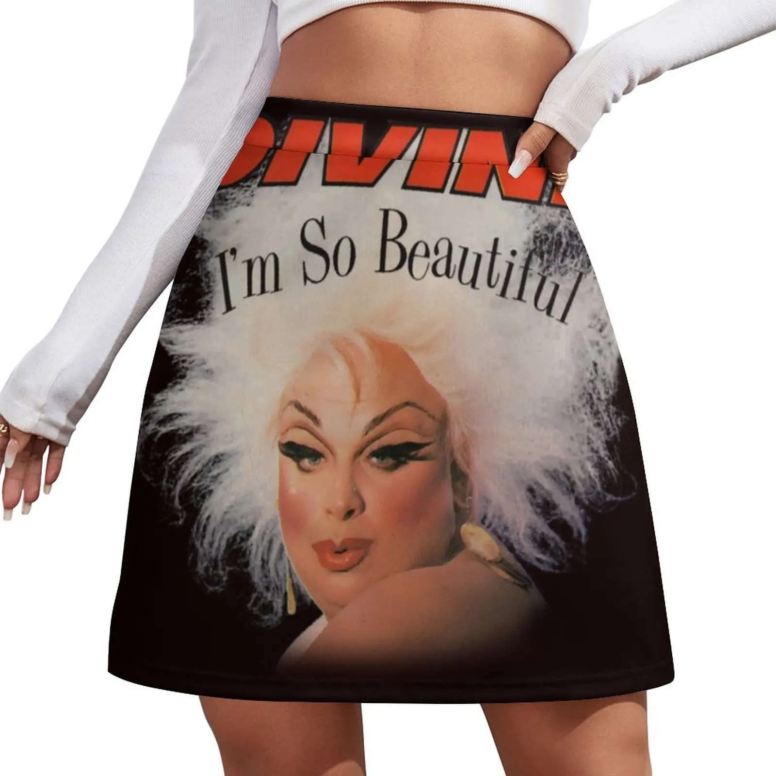 

divine im so beautiful john waters Mini Skirt Skirt satin korean style clothes women 2026 skirt for women Mini