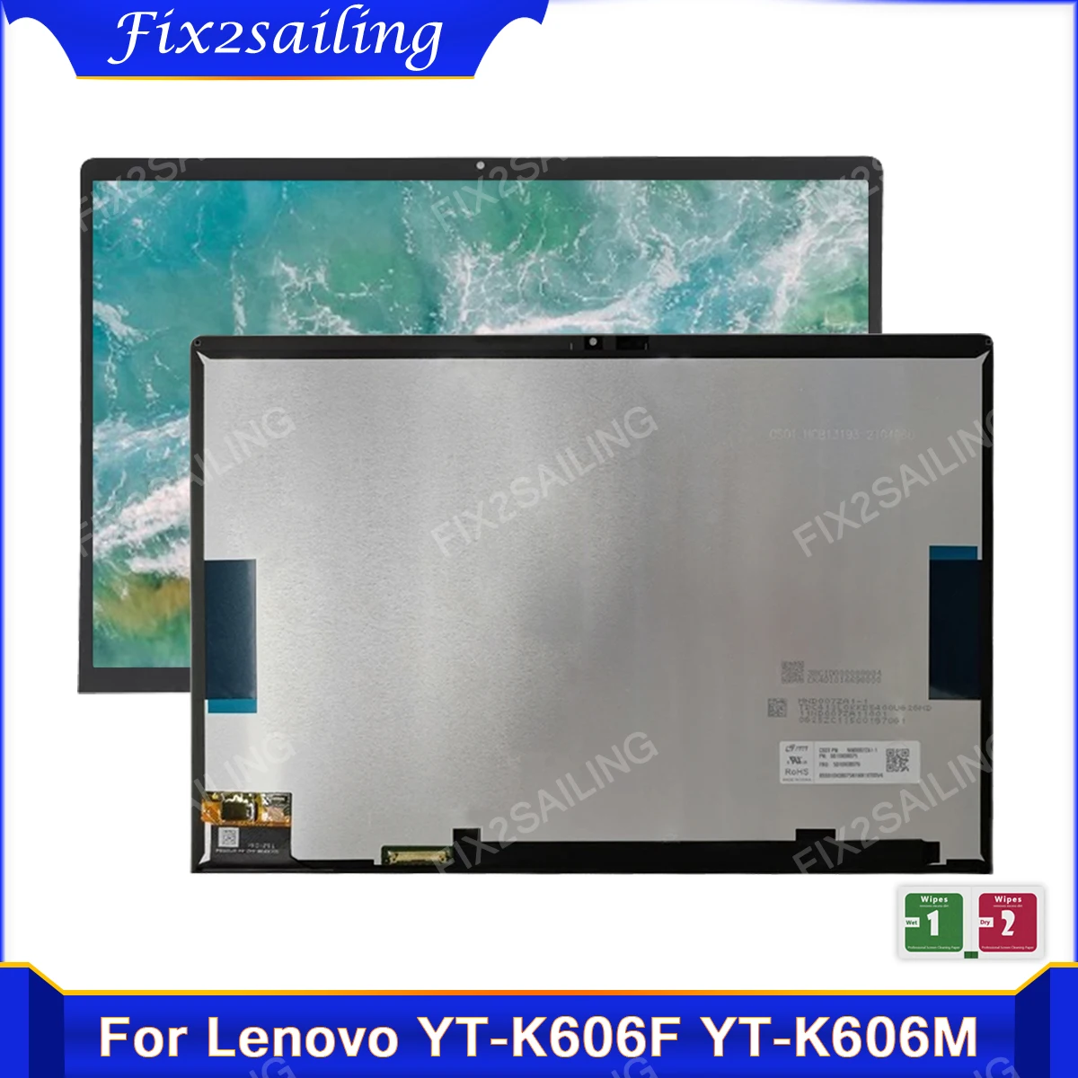 Pantalla LCD de 13 "para Lenovo Yoga Pad Pro 2021, montaje de Panel digitalizador con pantalla táctil de 13 YT-K606F, YT-K606M, YT-K606