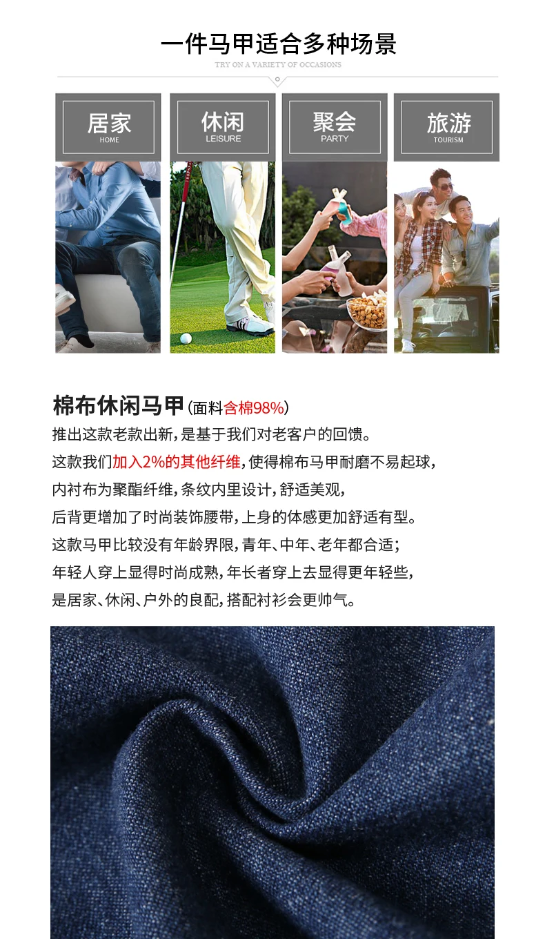 Men's Casual Denim Cotton Utility Vest Button Up Outdoor Pocketed Waistcoat Men Casual Slim Fit Sleeveless Jacket Vests Clothing 11 Sce9f44094e5b4a81b595e7467946af9d5