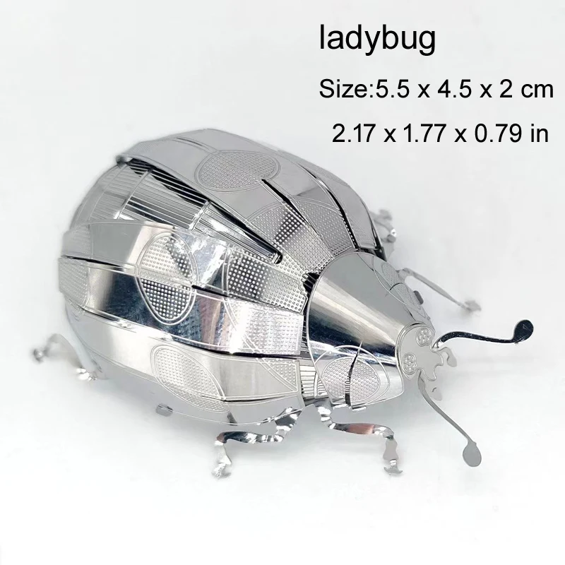 

3D Metal Puzzle insect ladybug model KITS Assemble Jigsaw Puzzle Gift Toys For Children