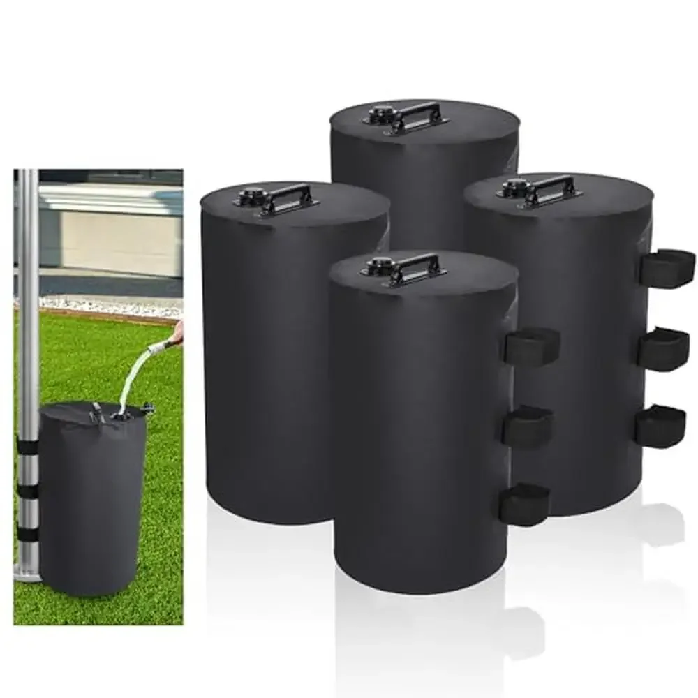 

Tent Weight Bag Set 4-Pack 88lbs 20L Black Leg Weights Sandbags Pop Up Canopy Strong Windproof