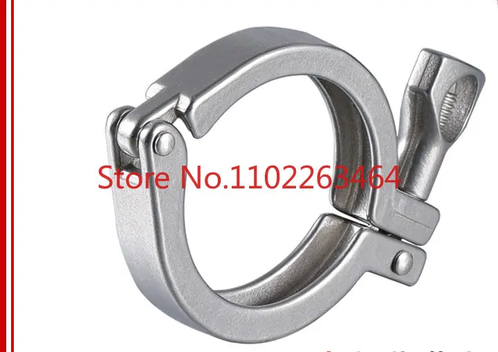 304 stainless steel precision cast clamp sanitary quick-fit high pressure clamp joint strong throat clamp end clamp