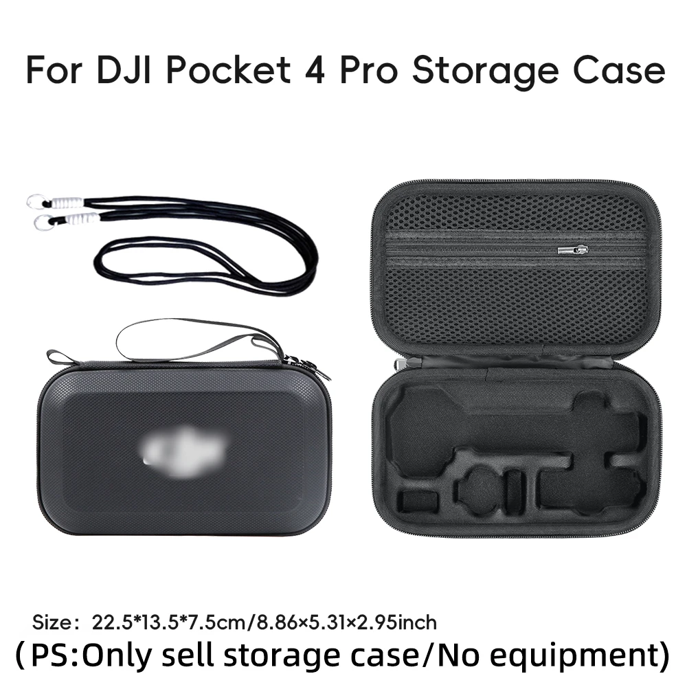 Shoulder Bag Portable Case Tripod Fill Light 1/4“ Threaded Handle Storage PU Waterproof Box for DJI Osmo Pocket 4P Gimbal Camera view 6