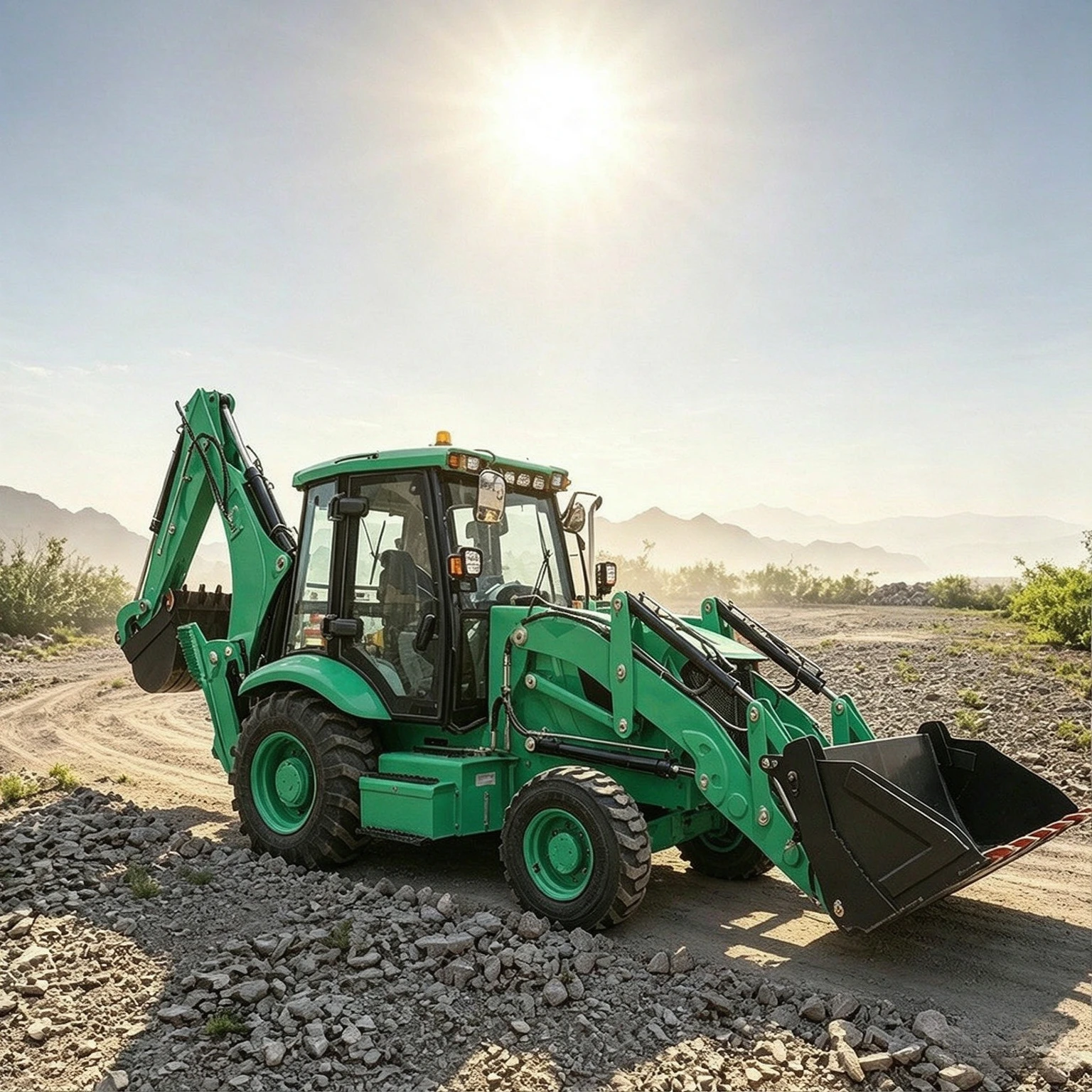 Two‑in‑1 Backhoe Loader Multifunctional Engineering Equipment for Agriculture Building Earthwork Factory Price
