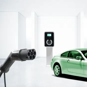 安裝在 2 型 IEC 62196-2 電動車充電站上的電動車充電器插座,16A/32A 單相/三相 22kW 公插座 10 最佳銷售 22千瓦壁掛式電源 - №7