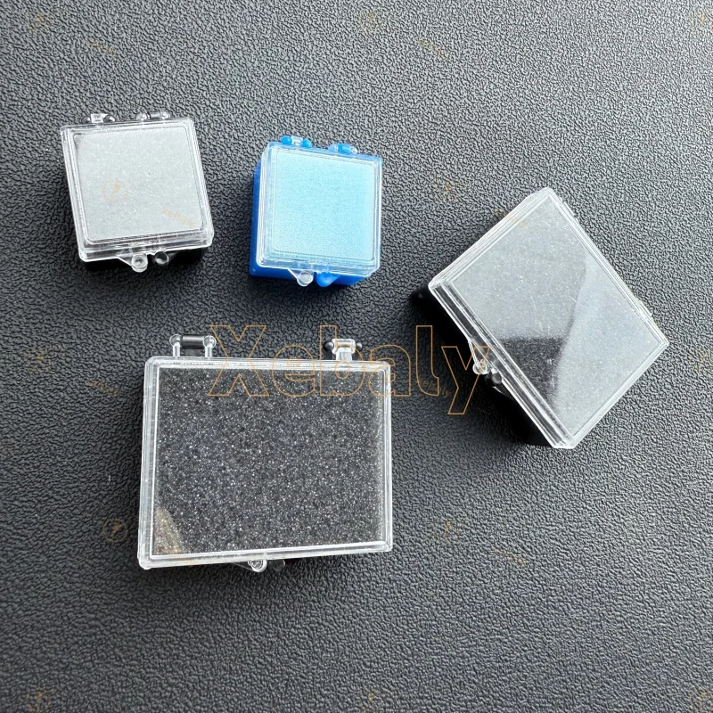 100PCS Dental Implant Storage Box With Sponge Denture Plastic Tooth Box Blue Black White Dentistry Tool Laboratory