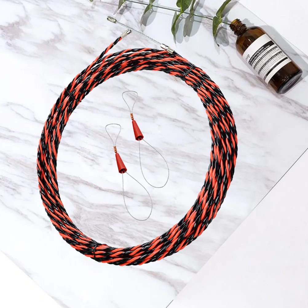 2 pc 20M Electrical Wire Threader Strong Penetration Threading Tool For Fast Cable Wiring Durable Plastic-Steel Wire Winding