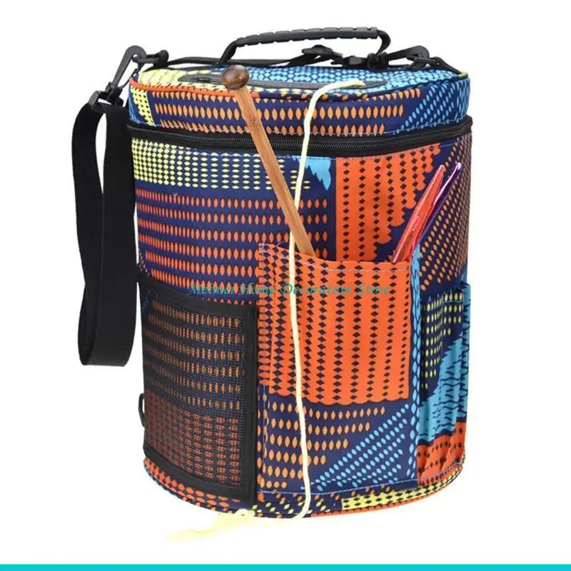 H7BF Knitting Bag Yarn Storage, Durable Yarn Crochet Bag, Enjoy Outdoor Knitting Crocheting Yarn Storage Bag Protect