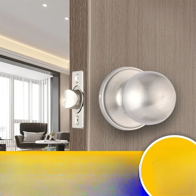 

607SS-PS Keyless Entry Door Knob Lock Stainless Steel Bedroom Balcony Door Lock