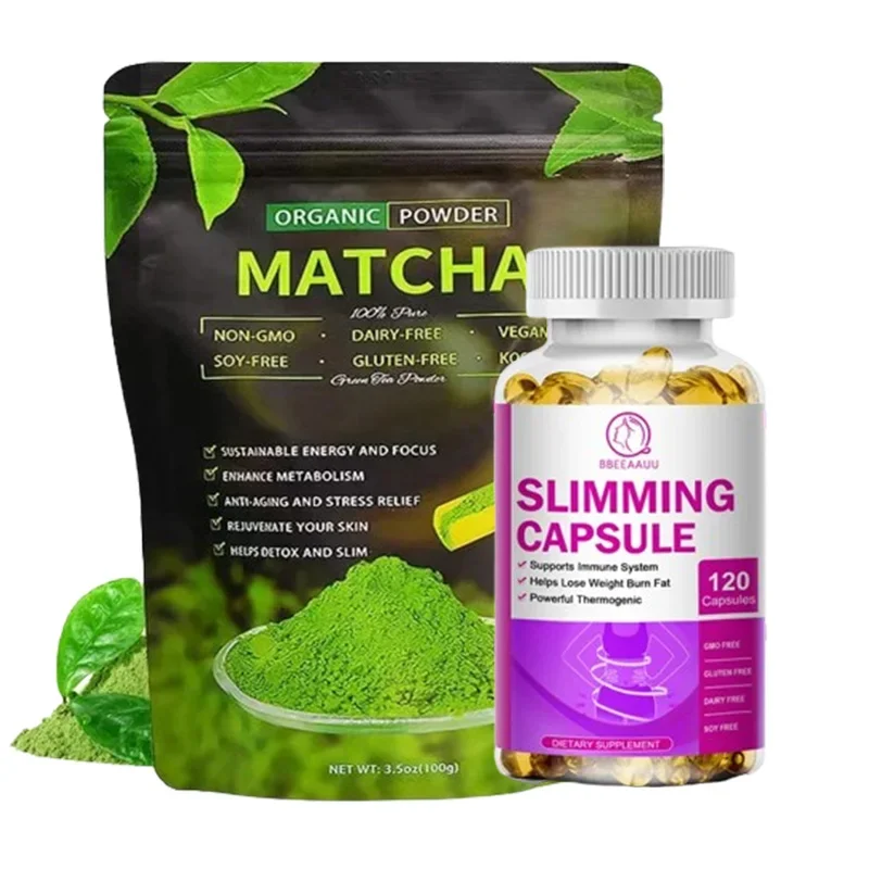 Matcha Extract for Burning Fat Detox Inhibiting Fat Control Appetite&Weight Gut Digestion Health DIY Dessert Cake&Drink