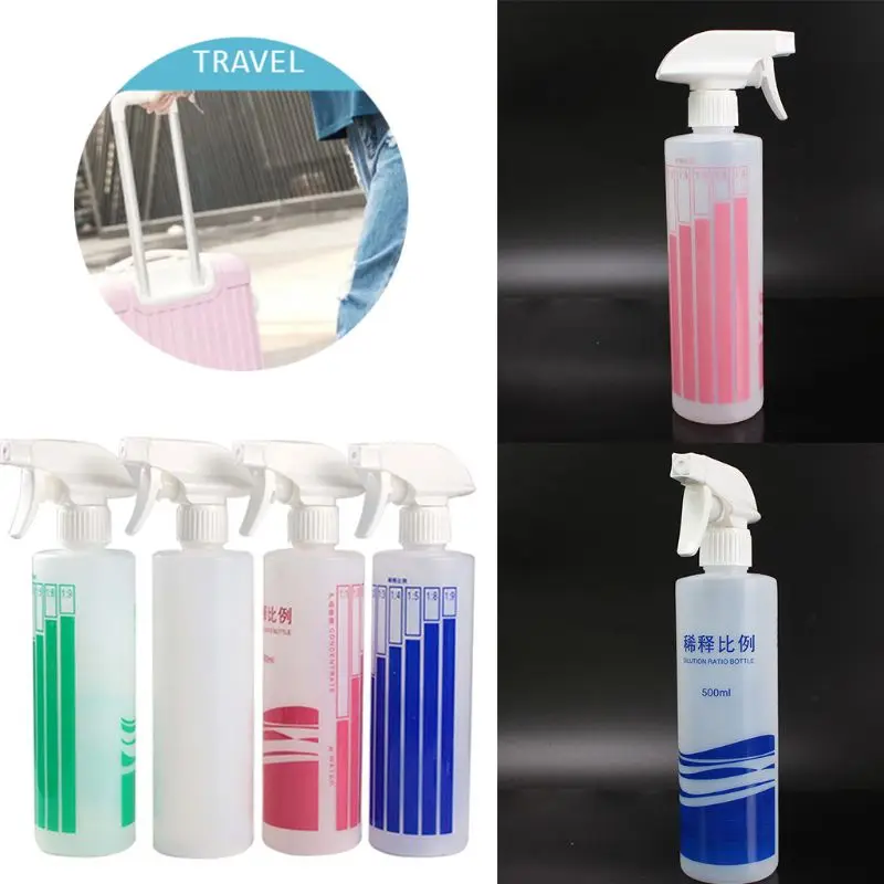 زجاجة رذاذ 500 مللي مع نسبة التخفيف فوهة قابلة للتعديل مانعة للتسرب