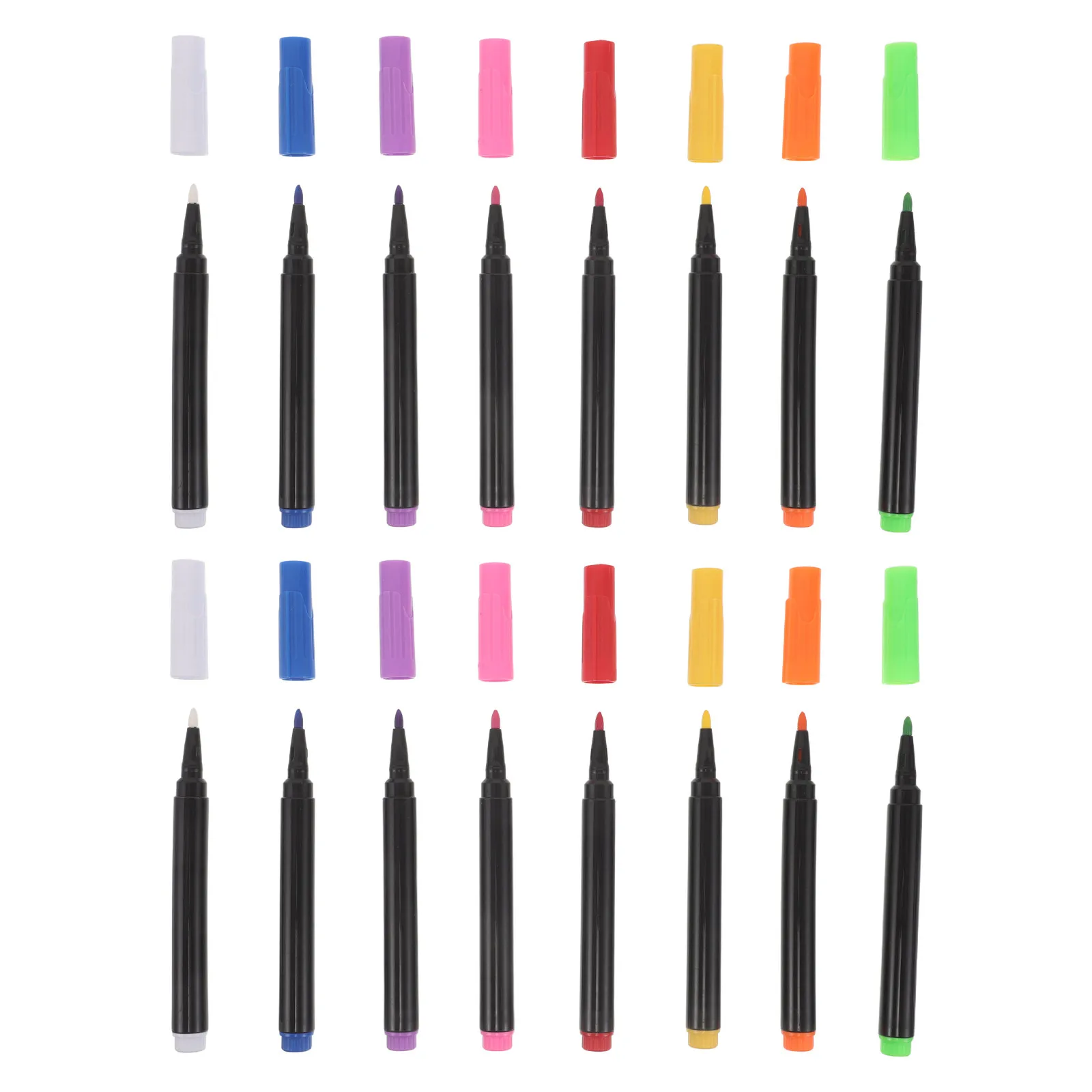 

16Pcs Water-Soluble Whiteboard Pens Neon Dry Erase Liquid Chalk Markers Fine Tip Erasable Window Chalk Pens for Glass Boards LED