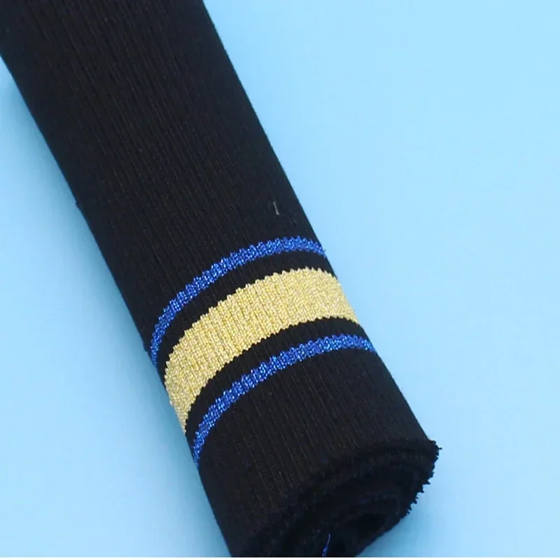 Anti-Pilling Elastic Knitted Striped Rib Fabric Of Sewing Cuffs Waistband Leg Rib Collar Sleeve