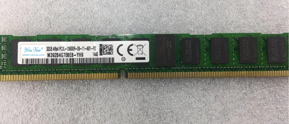 

For 32G 4RX4 PC3L-10600R DDR3 1333 ECC REG VLP Half U high narrow strip M392B4G70BEB-YH9