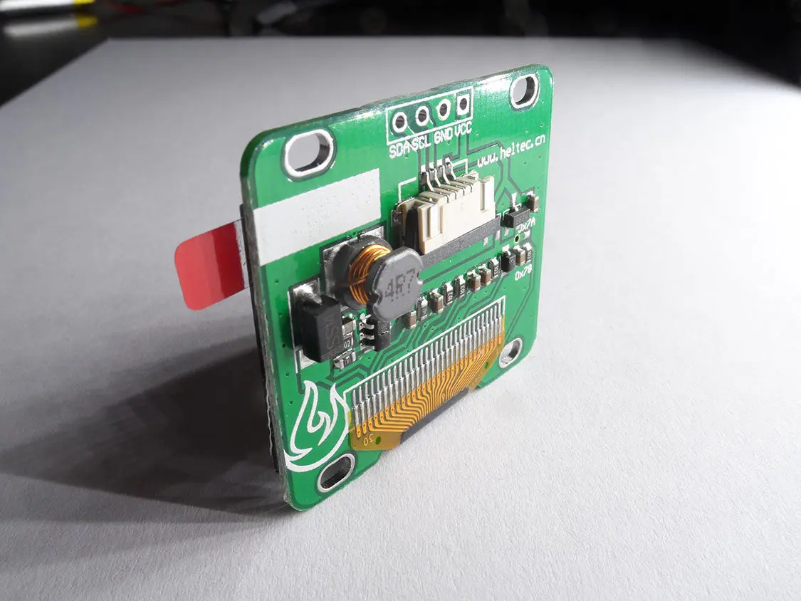 1.3-inch White 128*64 OLED Screen Module I2C External Boost Version, MOQ 2pcs