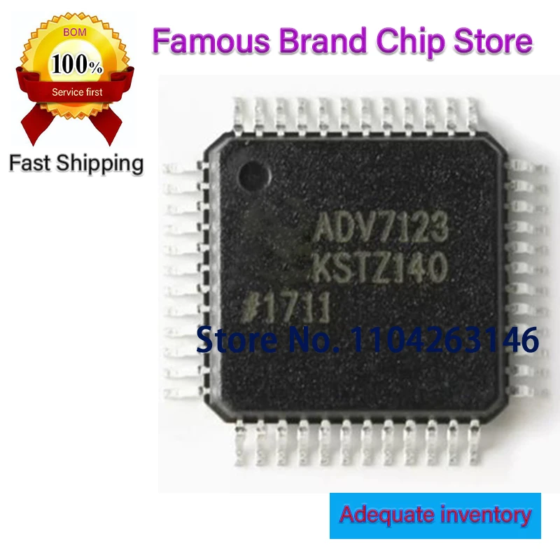 

ADAU1702JSTZ 1PCS LQFP-48 ADAU1702 ADV7123KSTZ140 ADV7123KST140 ADV7123