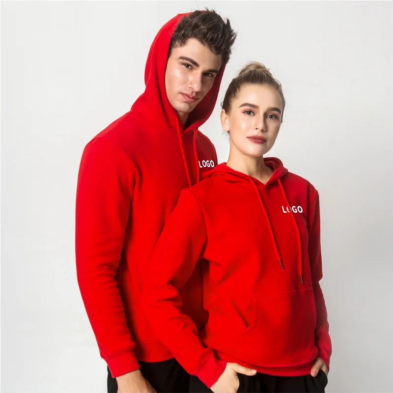 free Custom hoodie print logo image fleece autumn winter casual work clothes men women Preppy style team clothing pure cotton image 4