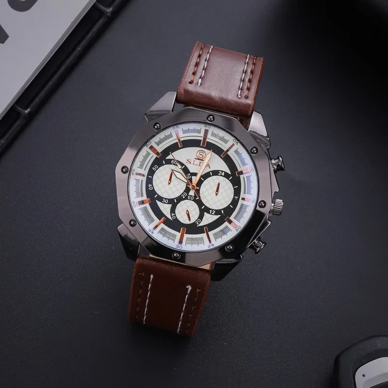 Large Dial Classic Fashion Trend High-grade Men's Watch Original Classic Luxury Business Watch for Holiday Gift Fancy Party