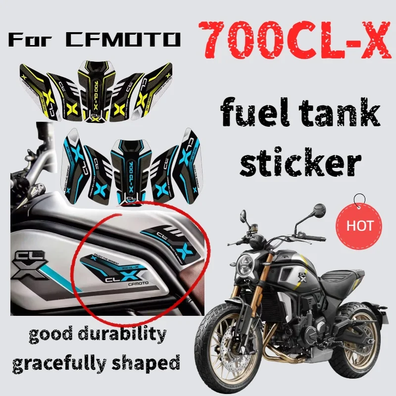 

For CFMOTO 700cl-x fuel tank sticker modification frosted fishbone sticker anti-slip wear-resistant body protection sticker