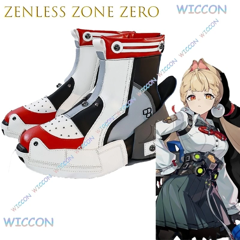 

Alice Tamfield Cosplay Shoe Anime Game Zenless Zone Zero Character Footwear Gothic Lolita Boot Halloween Party Stage Performance
