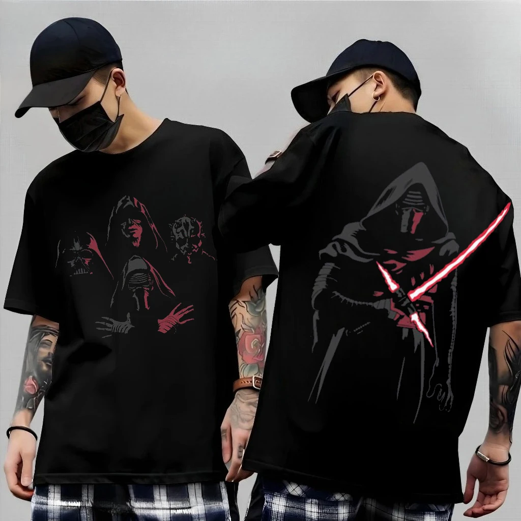 Camiseta de manga corta Galaxy Star Wars Darth Vader, This Is The Way Mandalorian Chewbacca, camisetas informales con cuello redondo para hombres, mujeres y niños
