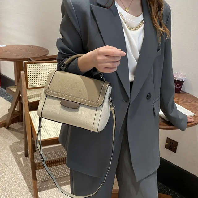 Damska torba Crossbody z prawdziwej skóry damska 2023 nowa moda uniwersalna torebka klasyczny modny projekt torba na ramię dla pani