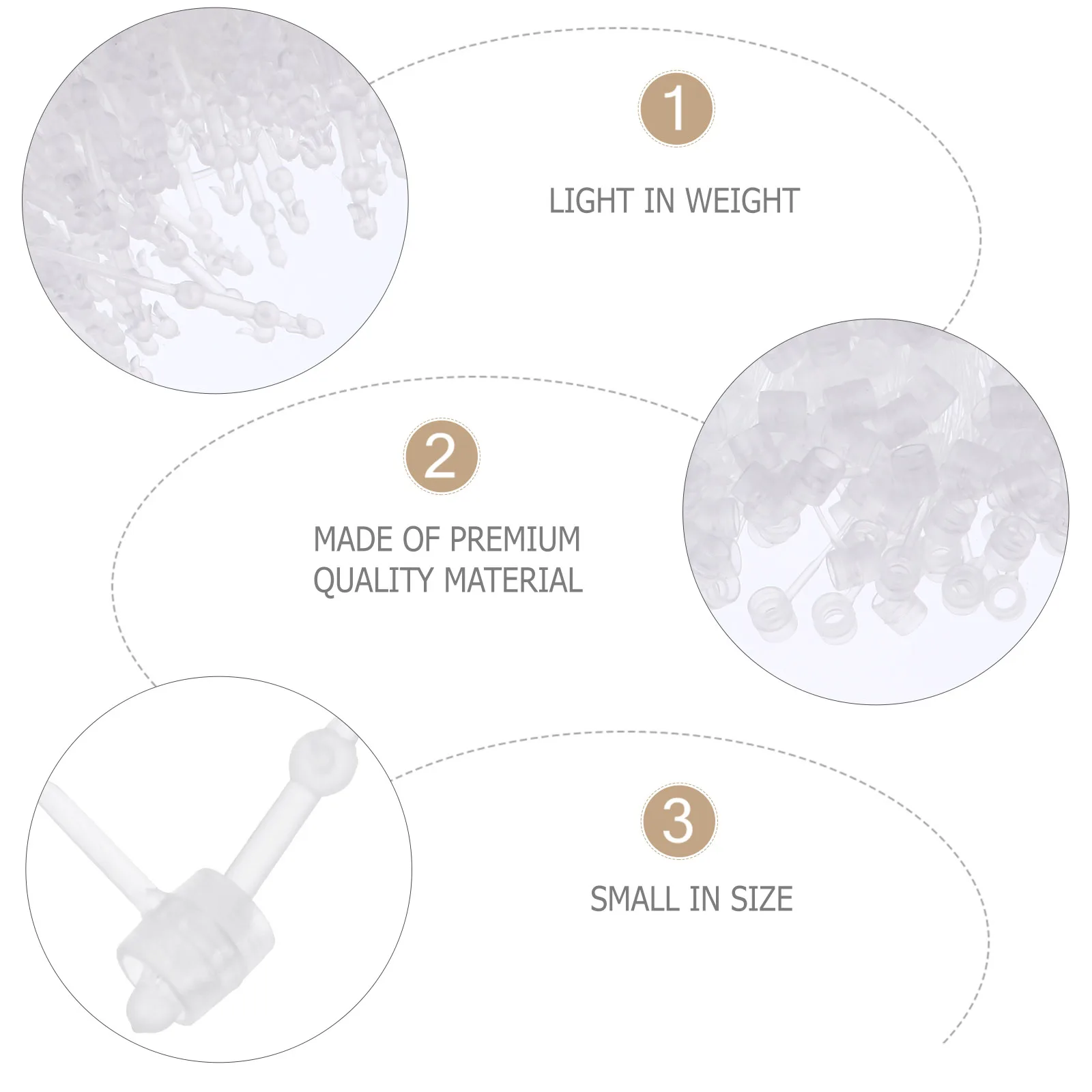 

Round Head Transparent Buckle Price Tag Fasteners Snap Lock Tags Loop Plastic Security Craft Decoration Apparel