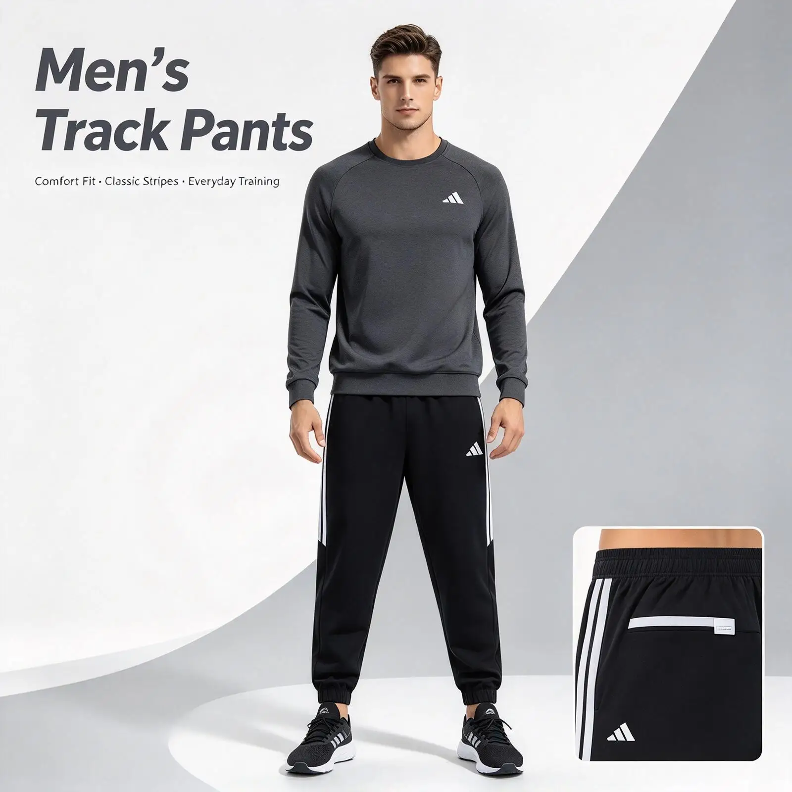 Adidas TIRO ES W PNT KC9658 Men Woven Pants Regular Fit Drawstring Casual Trousers