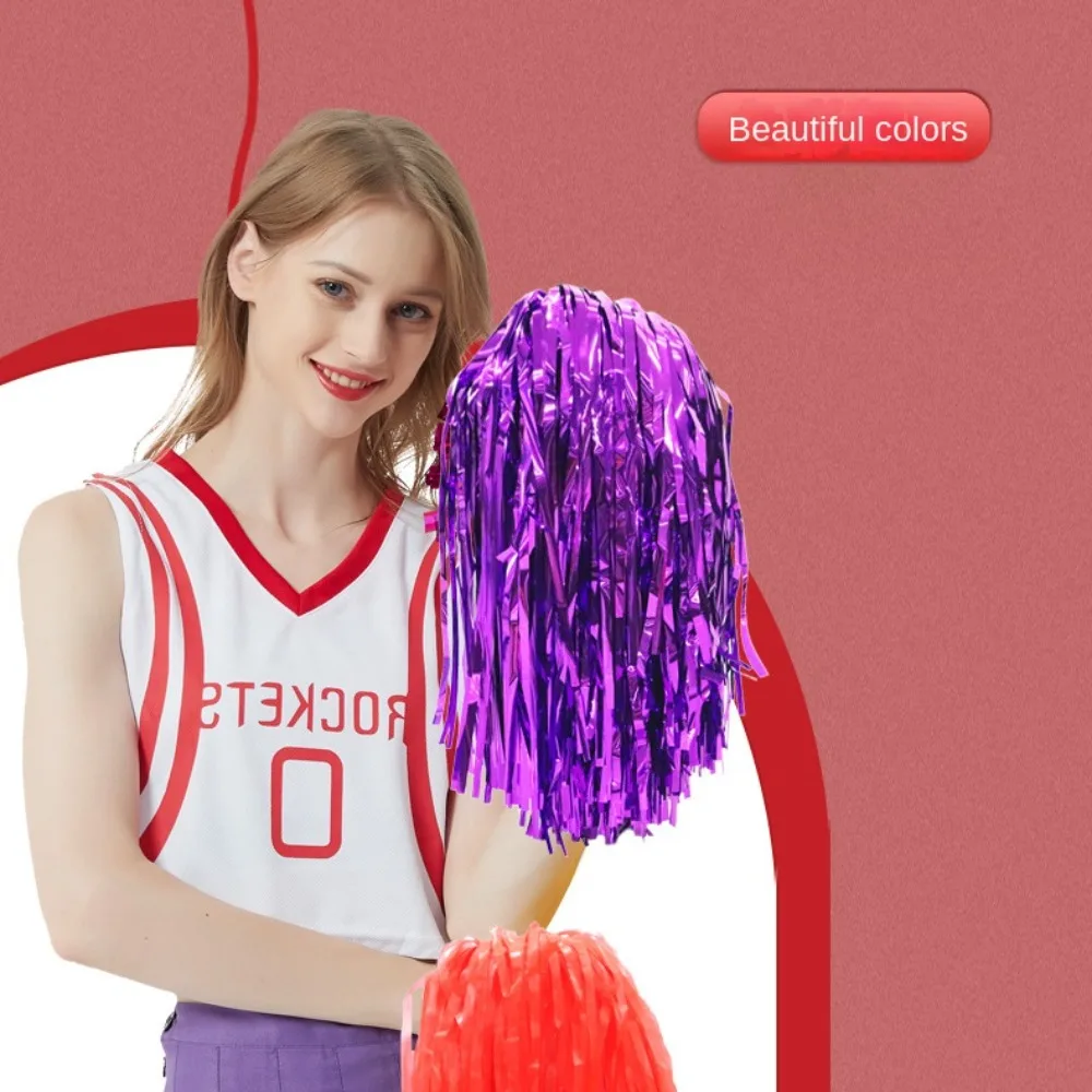 Matte Cheerleading Pom Poms Various Festive Occasions Sports Meets Dance Party Decorator Stage Performances Evening Parties