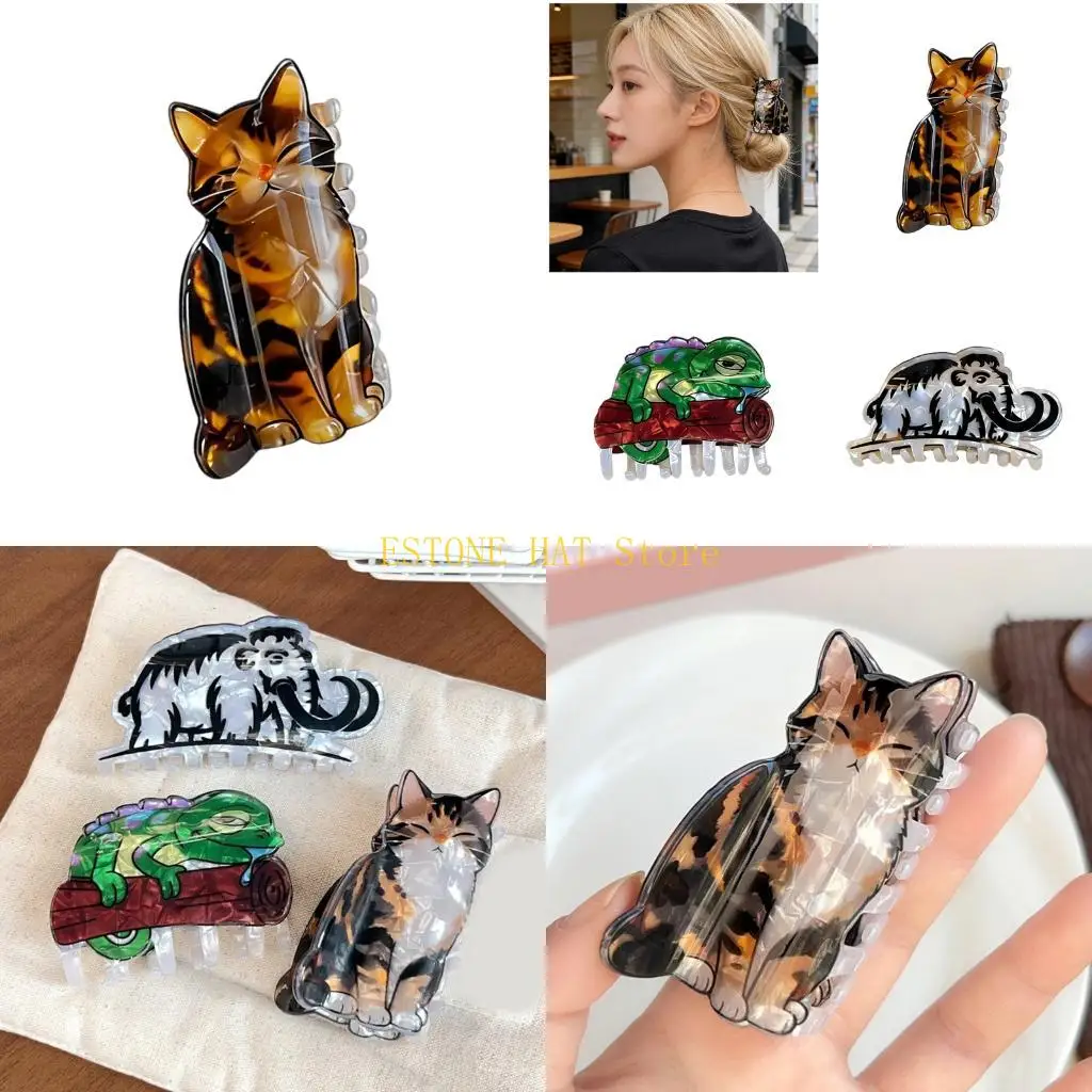 

49MF Stylish Fantasy Hair Claw Clip Lightweight Comfortable Everyday Use Hairpin