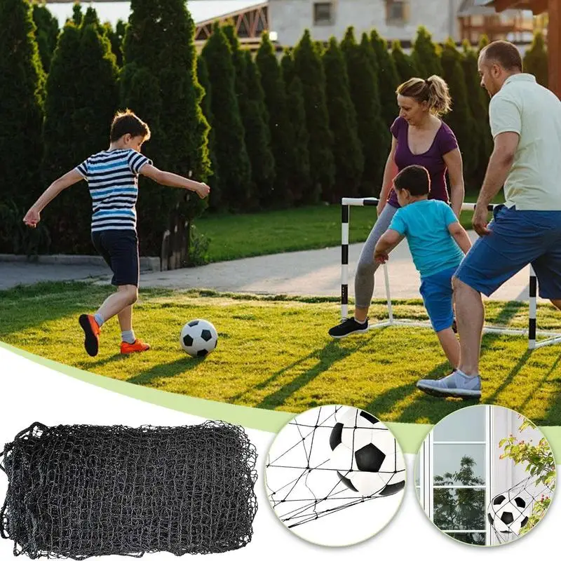 Outdoor Football Training Net Nylon Post Mesh for Football Gate Match Junior Sports Practice Reusable Rebounder Training Tool