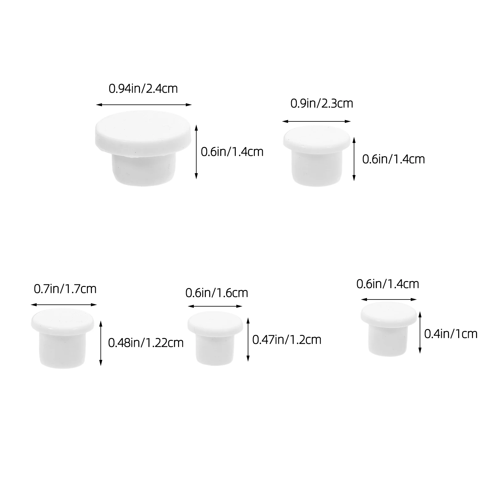 

50pcs Silicone Hole Plug 10/12/13/15/16Mm T-Shaped Stoppers For Salt Pepper Shakers Reusable Bottle End Caps Replacement Plugs