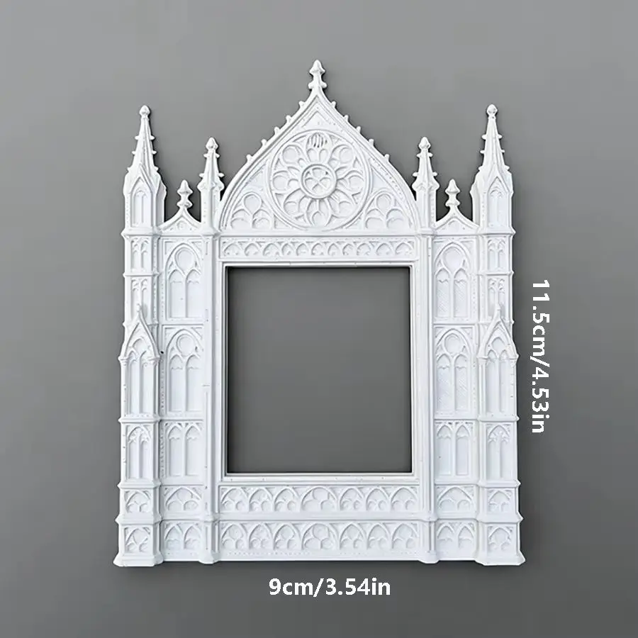 12 Scale Gothic Window Model for Dollhouse Miniature 3D Craft Architectural Scene Decor Versatile Accessory for Various Dolls
