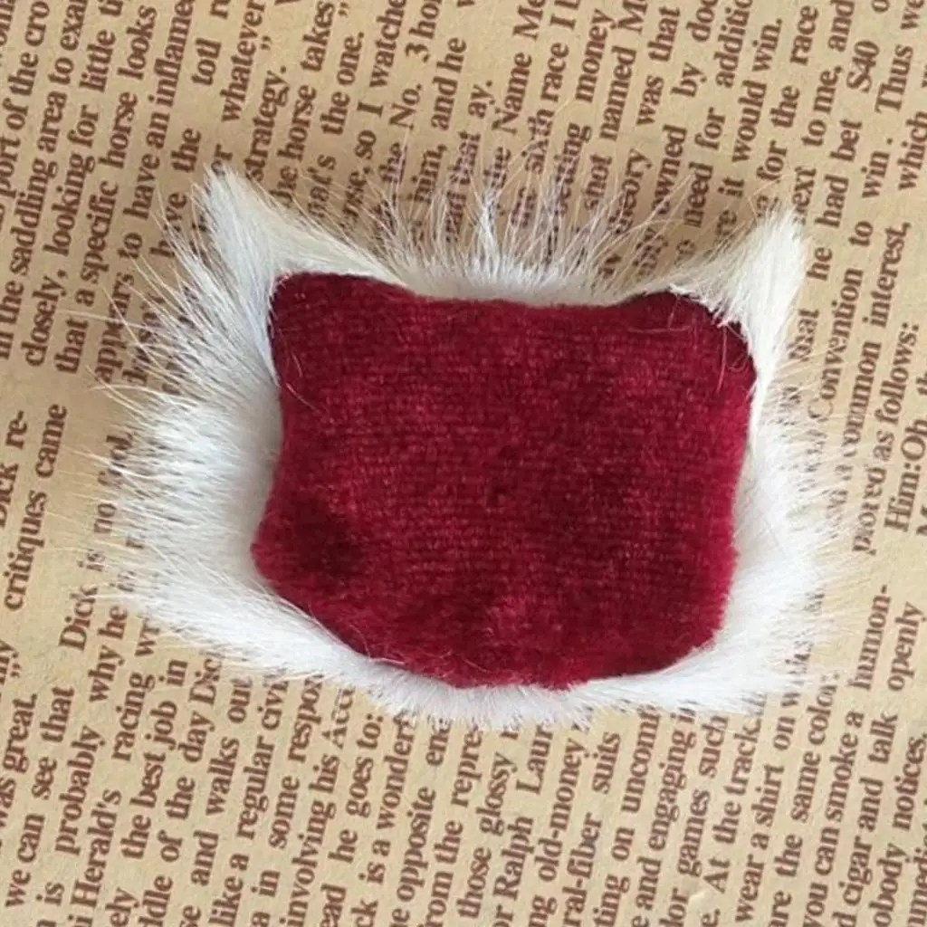 Realistic Simulation Cat Head White Cat Plush Toy Handwork Brooch for Children’s Dress Up Accessories