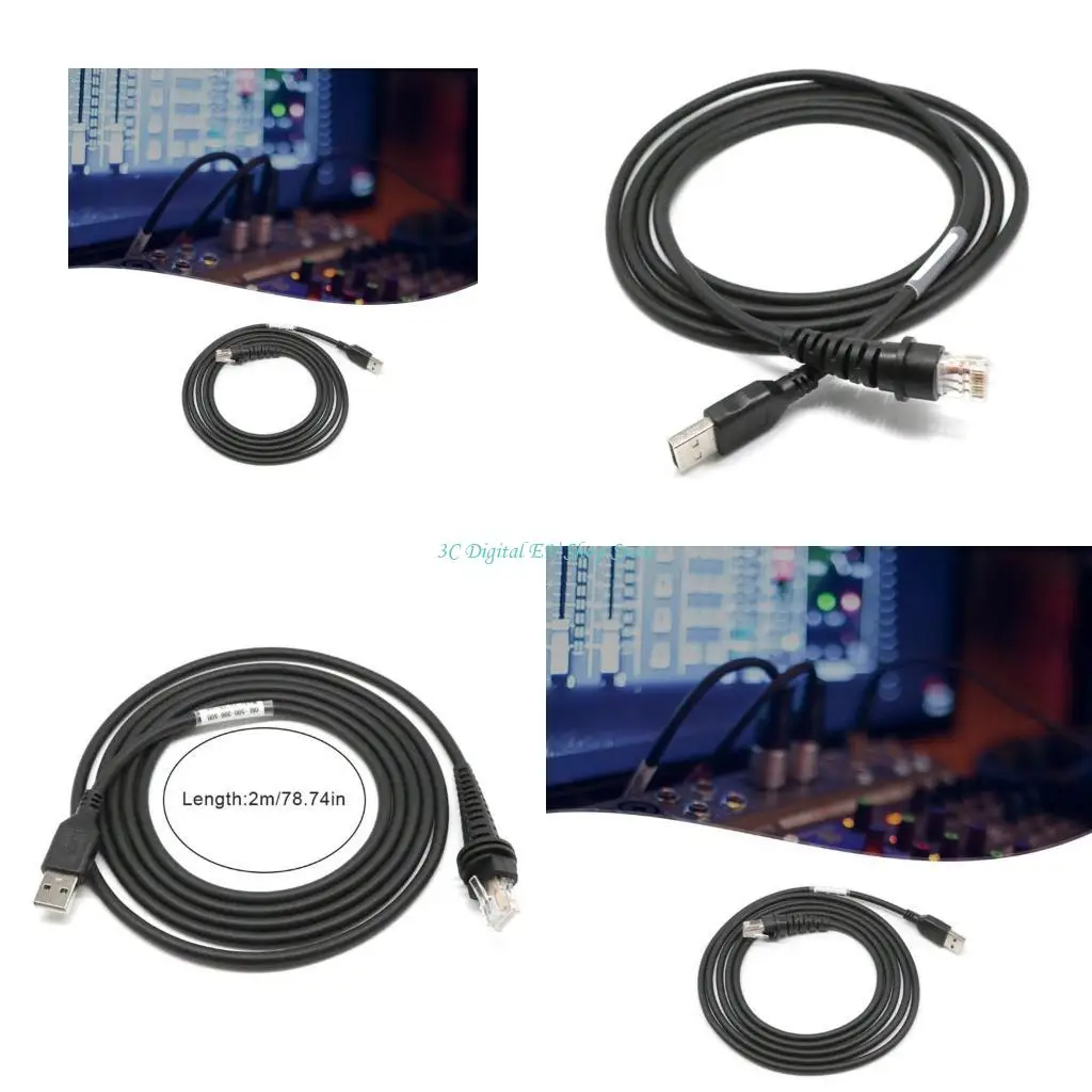 E74D 2M Symbol Barcode Scanner USB Cable for Honeywell 1200G 1202G 1250G 1250GAP 1300