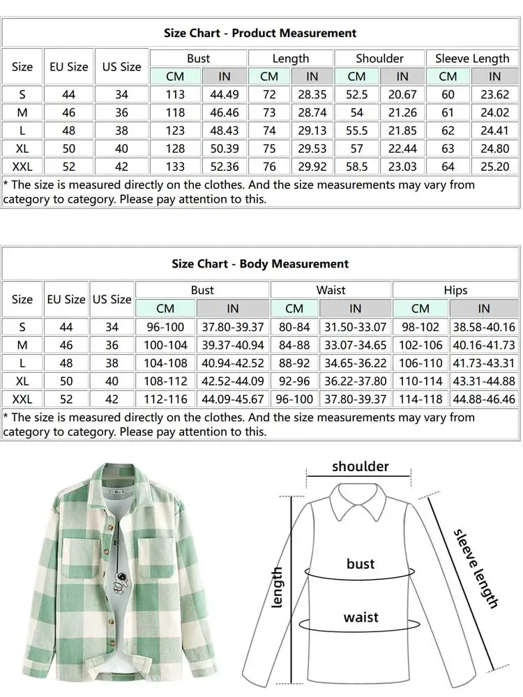 ZAFUL Long Sleeves Shirt Jacket for Men Plaid Wool Blend Shacket Fall Spring Streetwear Blouse Overshirt Unisex Outerwear Tops