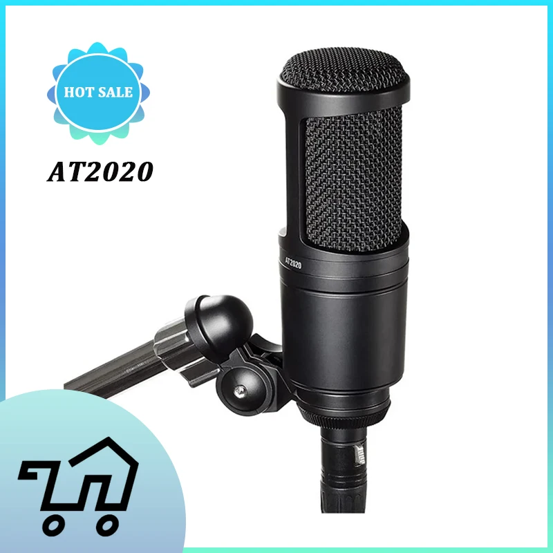 

AT2020 New Hanging Heart-shaped Capacitor Professional Microphone Home Studio Application Microphone To Record Live Singing Game