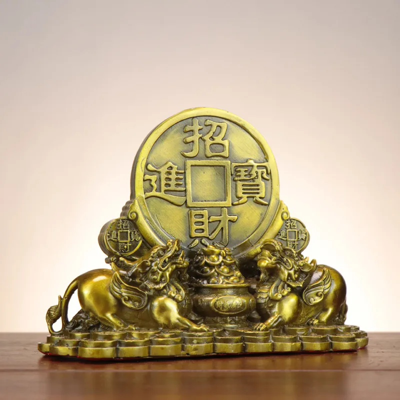 array, treasure basin, home decor, handicrafts, decorative pieces, Pixiu for attracting wealth