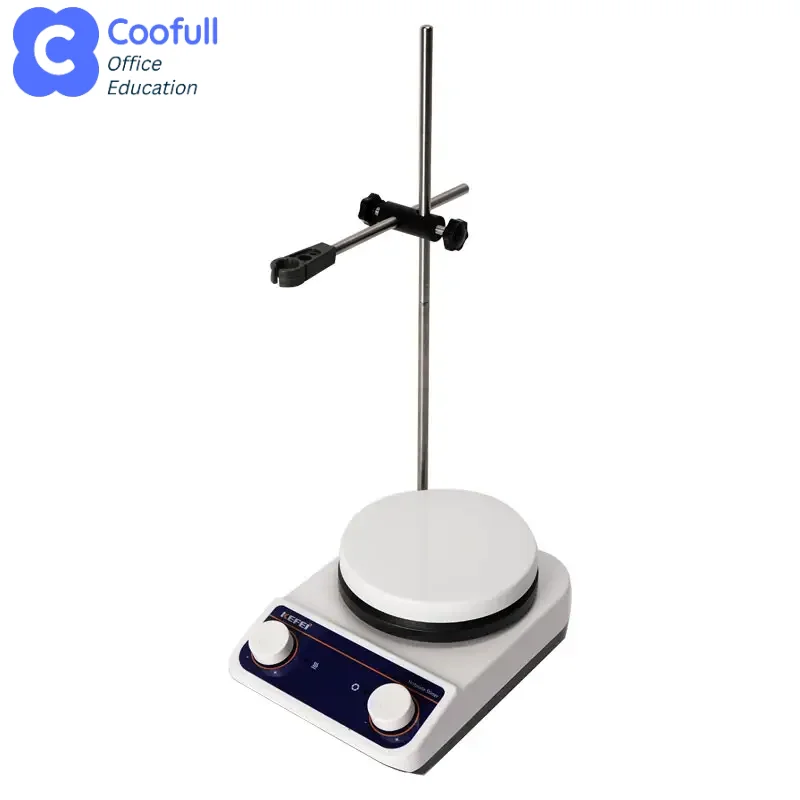 COOFULL  Laboratory Magnetic Stirrer with Hot Plate and Overhead Agitator Mixer 10L/20L Capacity Motor & Gear Core Components