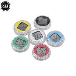 Universal Waterproof Mini Motorcycle Bicycle Electronic Clock Sticky Digital Display Clock Watch Thermometer Decorative Table