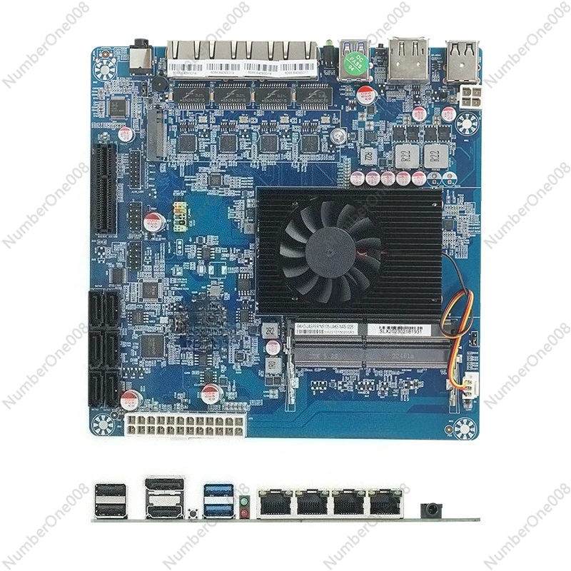 N5105 ITX Motherboard for NAS & Router, Multi 2.5G Ports & SATA for Home Server, Network Storage File System