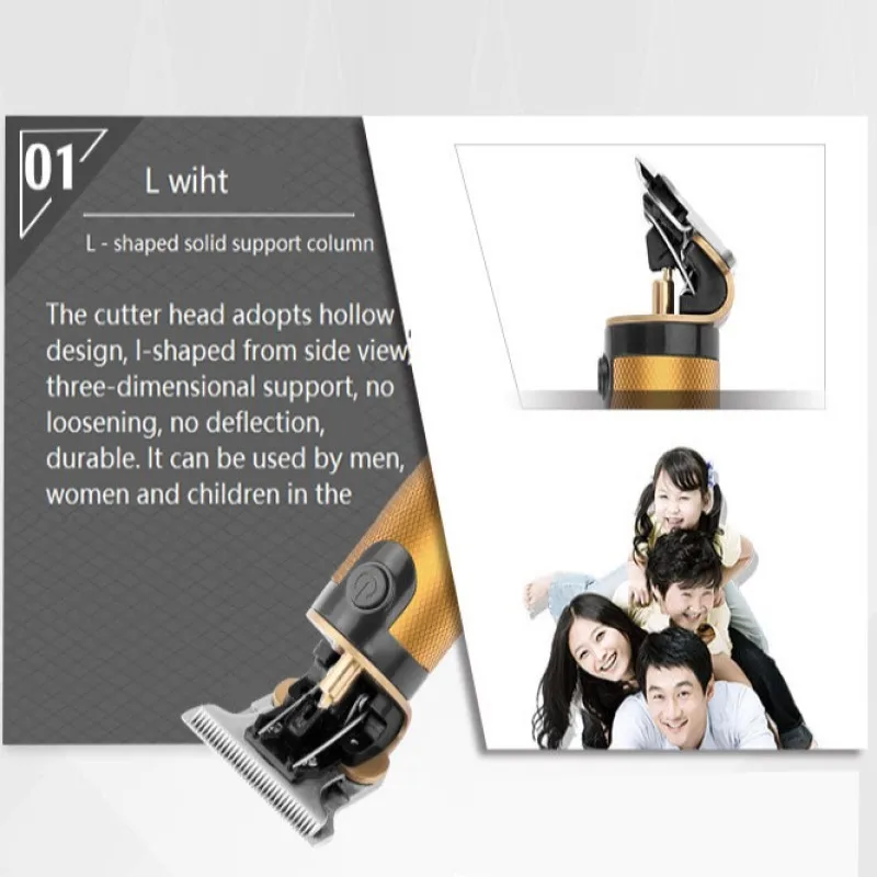 Tondeuse à cheveux T9 Rechargeable sans fil pour hommes, rasoir Vintage pour barbier