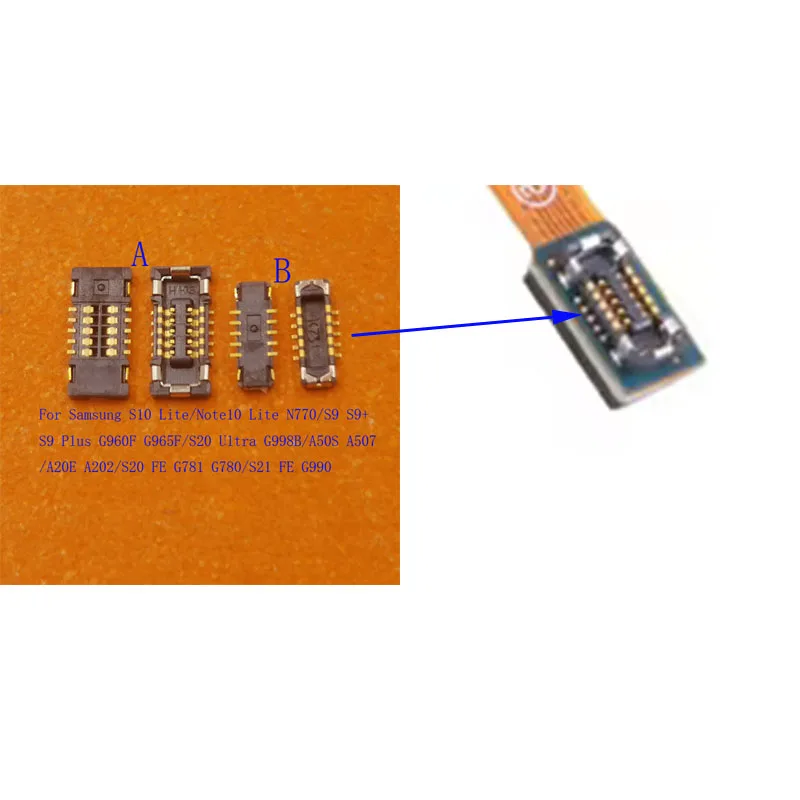 2-50Pcs Fingerprint Button Home Plug FPC Connector For Samsung Galaxy S10 Note 10 Lite S9 Plus S20 Ultra S21 FE S21 A50S A20E