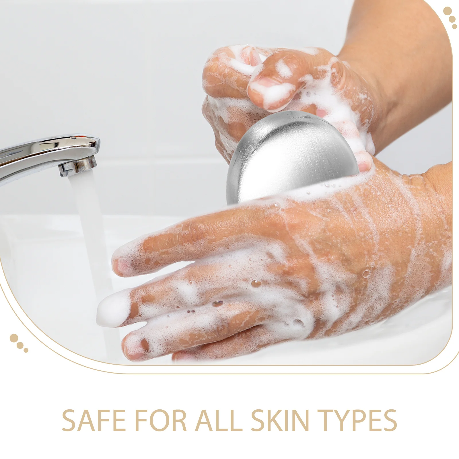 Поглотитель запаха мыла из нержавеющей стали для приготовления пищи и ежедневного использования. Прочное металлическое мыло без ржавчины, безопасное для всех типов кожи.