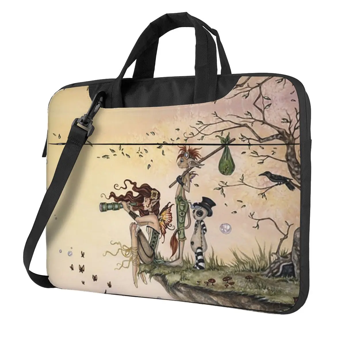 

Where The Wind Takes You Crossbody Laptop Bag Case Computer Bag 13 14 15.6 Inch Notebook Pouch for Macbook Pro Lenovo