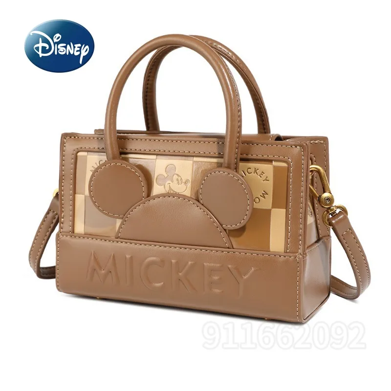 Disney Mickey New Women's Shoulder Bag Luxury Brand Original Women's Shoulder Messenger Bag Cartoon Fashion Women's Handbag