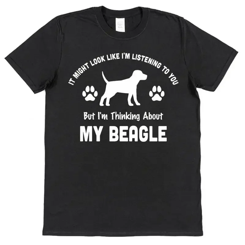 Not Listening Thinking Beagle Pet Owner T Shirt Funny Adults Shirtns