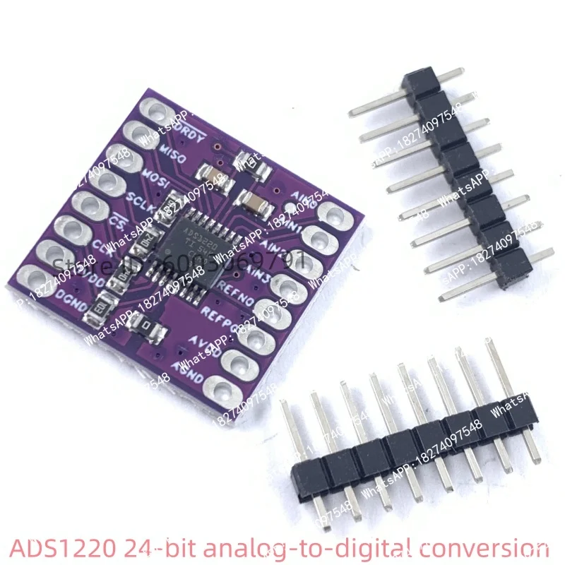 1Pcs*in stock. MCU-1220 ADS1220 ADC SPI low-power precision 24-bit analog-to-digital converter module ADS1120