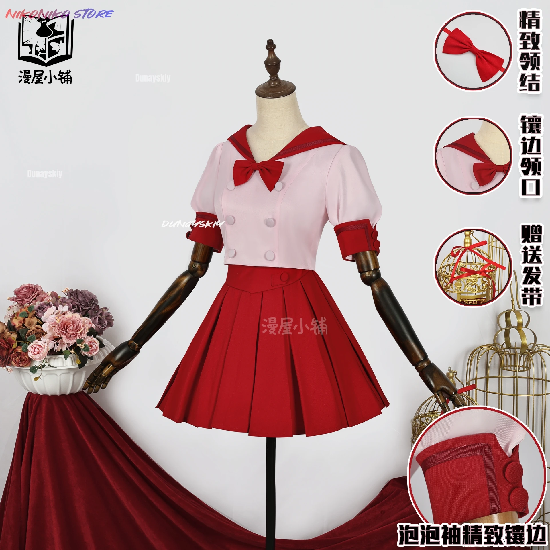 Аниме Русалка Мелодия Нанами Люсия 코스프레 Костюм Готическое платье Лолиты S-XXL Ролевой костюм с чулками Женские платья