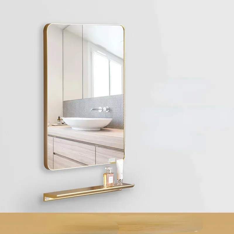 Girls Vanity Bath Mirror Cabinet Wall Mounted Self Haircut Shaving Mirror Shower Magnifying Lustro Do Makijazu Mirrors LG50JZ